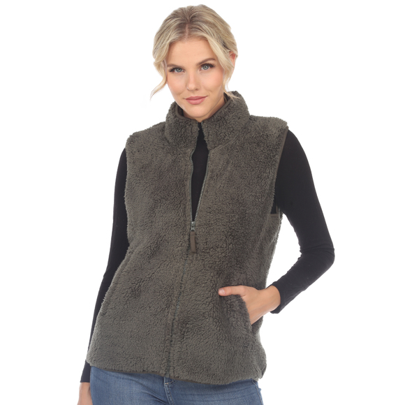 Zip up sherpa vest - Picture 1 of 5